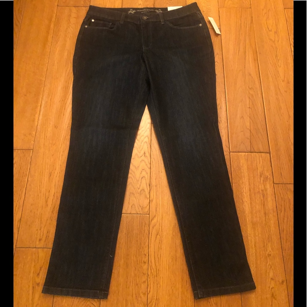 NWT—Women’s Christopher & Banks Modern Fit Tapered Leg Jeans Size 8